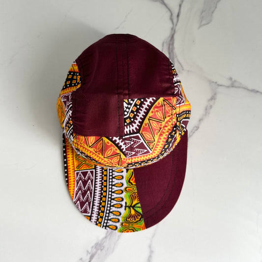 ANKARA BURGUNDY 5 PANEL HAT