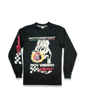 Richweirdo Racing  Bulldog  Long sleeve Tee ( black )