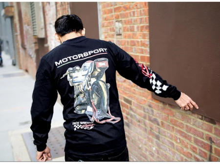 Richweirdo Racing  Bulldog  Long sleeve Tee ( black )