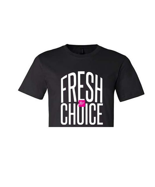 Fresh by Choice crop top T-shirt black